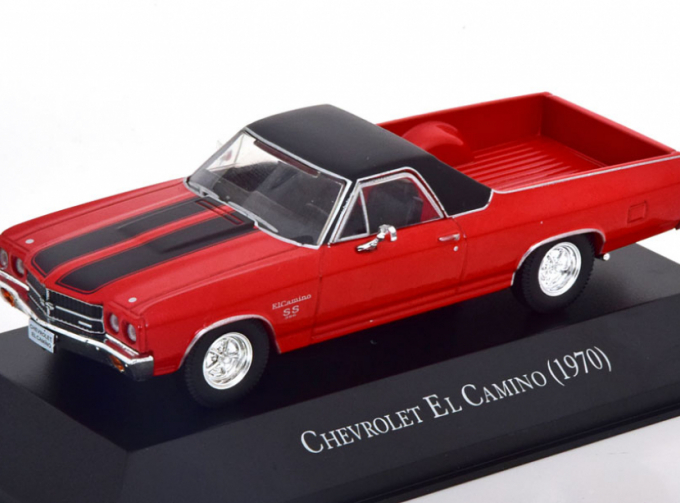 CHEVROLET El Camino (1970), red / black