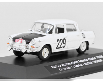 SKODA 1000MB Rallye Automobile Monte-Carlo #229 O. Horsák / J. Motal (1968), white