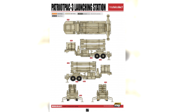 Сборная модель US HEMTT M983A2Tractor & Patriot PAC-3 Launching Station