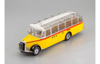 SAURER L4C "PTT" (Почта Швейцарии) 1959 Yellow/White