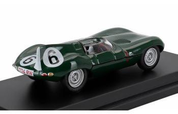 JAGUAR D-type 3.4l S6 Team Jaguar Cars Ltd №6 Winner 24h Le Mans (1955) Mike Hawthorn - Ivor Bueb, Green