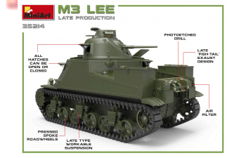 Сборная модель M3 LEE Позднего Производства