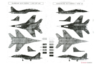 Сборная модель MiG-29 UB Soviet training battle fighter