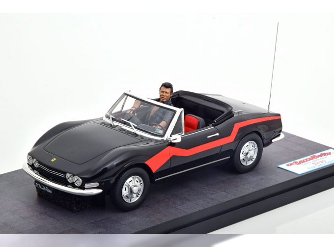 FIAT Dino 2.4 Spider from the movie Fun Is Beautiful, Enzo (1980), black red