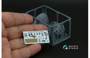 3D Декаль Радарный отсек с носовым конусом для Ка-52М (Quinta Models) (с 3D-печатными деталями)