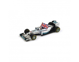 Mercedes-Benz F1 W05 Hybrid #44 Winner Abu Dhabi GP 2014 Lewis Hamilton, World Champion Edition