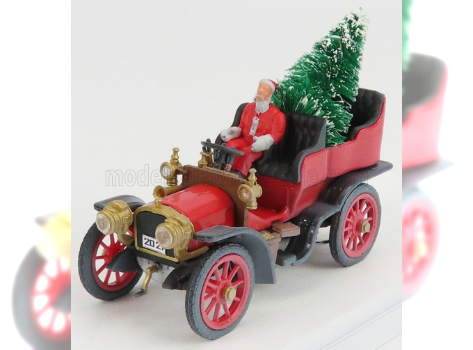 FIAT Sport 16/20/24 Hp Open (1903) - Christmas Edition 2021 - Con Babbo Natale - With Figure Santa Claus, Red Green