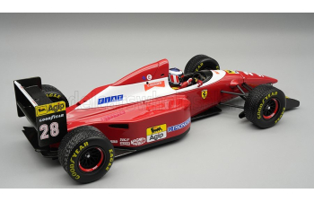 FERRARI F1 F93A Team Scuderia Ferrari №28 European Donington Park GP Rain Tires (with pilot figure) 1993 Gerhard Berger