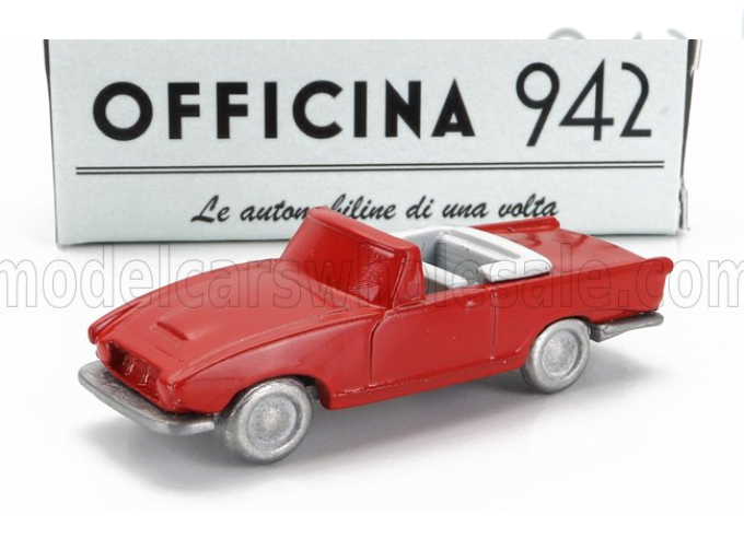 FIAT 1200 Spider Carrozzeria Ghia Cabriolet Open (1958), Red