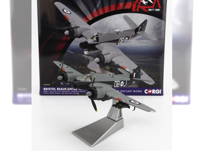 BRISTOL Tf.10 Beaufighter Military Airplane (1949), Military Grey