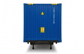 Полуприцеп с контейнером (2024), синий