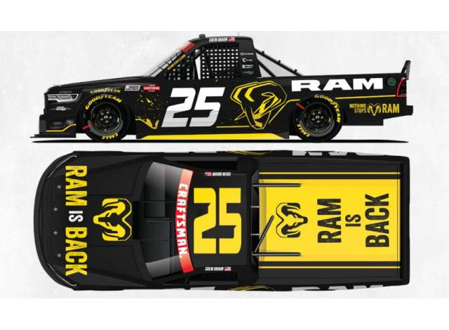 Ram #25 Colin Braun *RAM Trucks*, black/yellow 2026