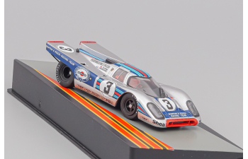 PORSCHE 917k 4.9l Team Martini Racing №3 Winner 12h Sebring (1971) V.Elford - G.Larrousse, silver / blue