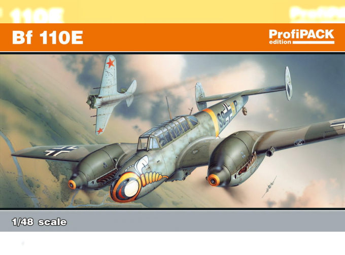 Сборная модель Bf 110E German WWII Heavy Fighter