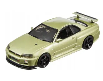NISSAN Skyline GT-R (BNR34) V-Spec II Nismo Parts, light green metallic