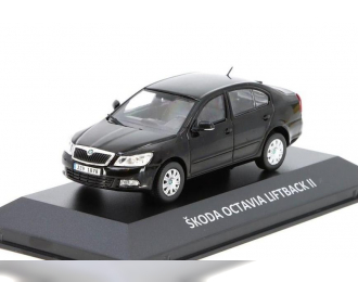 SKODA Octavia Liftback II (2008) - Kaleidoskop slavných vozů №111, black