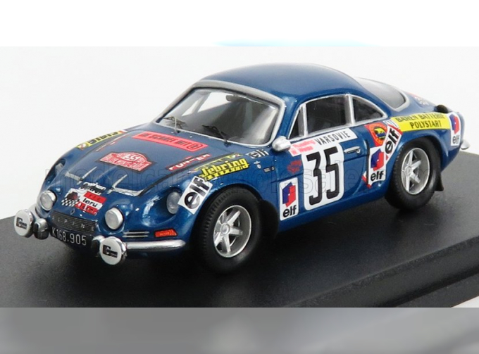 RENAULT Alpine A110 N35 Rally Montecarlo (1973) K.russling - W.weiss, Blue Met