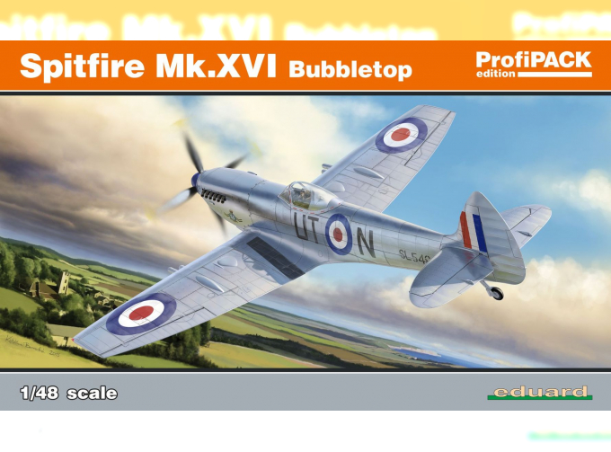 Сборная модель Британский истребитель Supermarine Spitfire MK.XVI Bubbletop