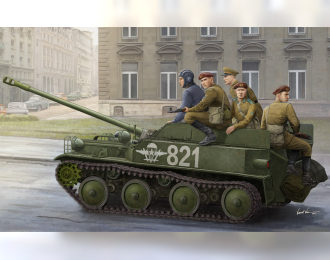 Сборная модель Советская десантная САУ АСУ-57