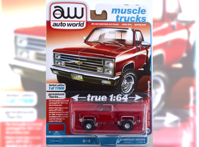 CHEVROLET Silverado K10 Stepside 4x4 (1986), red