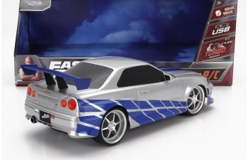 NISSAN Brian's Skyline Gt-r (2002) - Paul Walker - Fast & Furious, Silver Blue