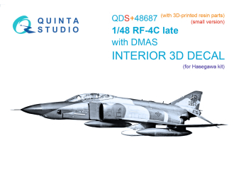3D Декаль интерьера кабины RF-4C Phantom II (late с DMAS) (Hasegawa) (малая версия) (с 3D-печатными деталями)
