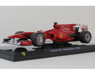 FERRARI F1 F10 №7 (800th Gp) Turkish Gp (2010) Felipe Massa - Con Vetrina - With Showcase, F-1 Red Met White