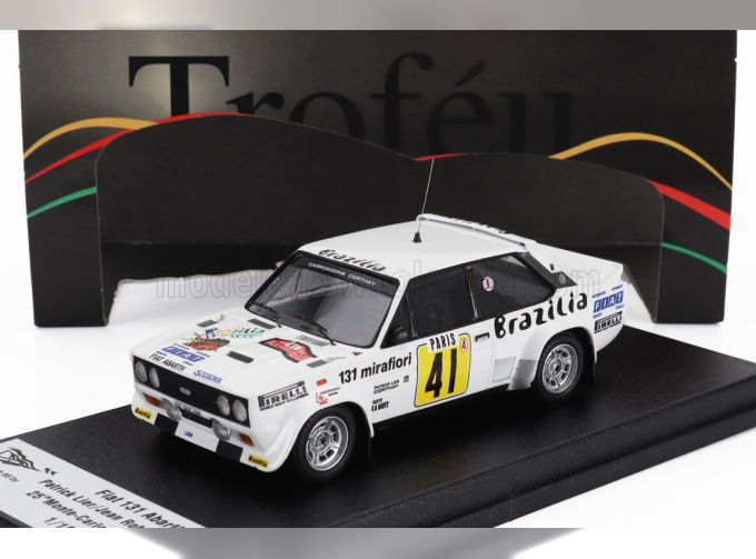 FIAT 131 Abarth (night Version) №1 Rally Montecarlo (1978) Patrick Lier - Jean Robert Corthay, White