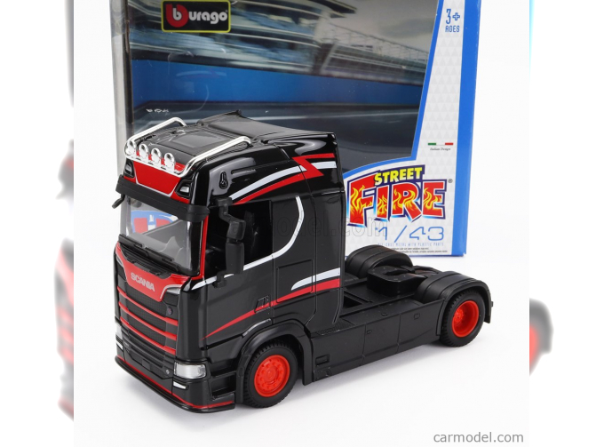 SCANIA S770 V8 TRACTOR TRUCK 2-ASSI (2021), black