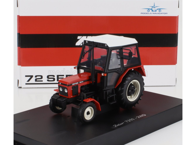 ZETOR 7211 2wd Tractor (1961), Red White