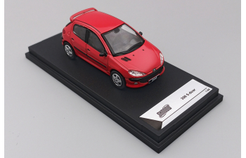 PEUGEOT 206 4-door (1998), red