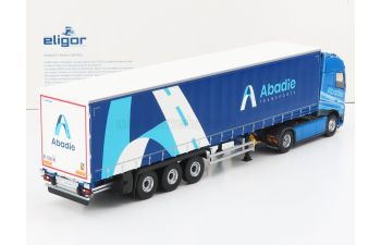 VOLVO Fh4 500 Truck Telonato Abadie Transports (2020), 2 Tone Blue