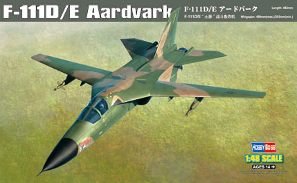 Сборная модель Самолет F-111D/E Aardvark