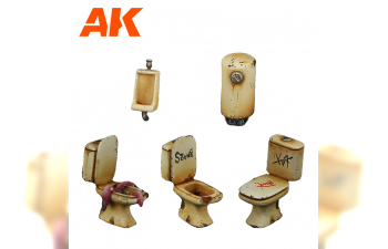 BATHROOM SET WARGAME (RESIN 30-35MM)