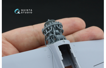 Двигатель со снятыми капотами для Су-31 (Quinta Models)