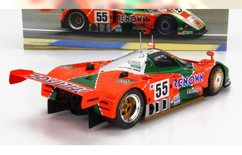 MAZDA 787b 2.6l Team Mazdaspeed Co. Ltd. N55 Winner 24h Le Mans (1991) B.Gachot - J.Herbert - V.weidler, Orange Green Silver