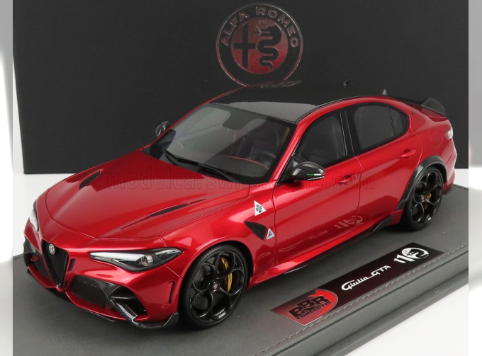 ALFA ROMEO Giulia Gta (2020) - Con Vetrina - With Showcase, Rosso Gta - Red Met