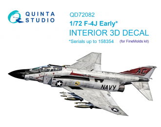 3D Декаль интерьера кабины F-4J ранний (FineMolds)