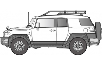 Сборная модель Toyota FJ Cruiser (Non Color)
