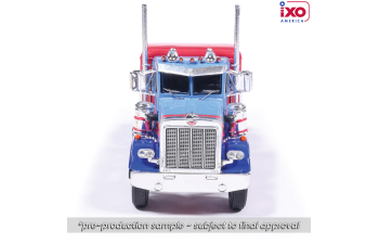 PETERBILT 359 (1967), blue/pink 