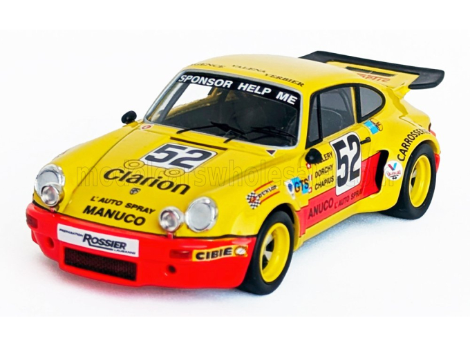 PORSCHE 911 CARRERA RSR TEAM ECURIE DU NORD №52 24h Le Mans (1975) William Vollery - Roger Dorchy - Eric Chapuis
