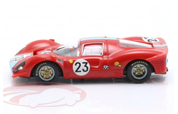 FERRARI 412 P #23 24h LeMans Richard Attwood, Piers Courage (1967), red