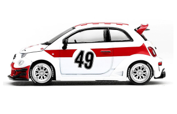 FIAT 595 Abarth LB-Works X Abas Works 1000 TC Tribute RHD (2026), white / red