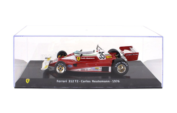 FERRARI F1 312 T2 №35 Season (1976) Carlos Reutemann - Con Vetrina - With Showcase, Red