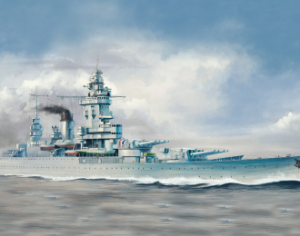 Сборная модель Корабль French Navy Strasbourg Battleship