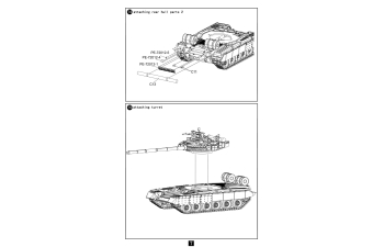 Сборная модель Russian танк Т-80BVD Main Battle Tank