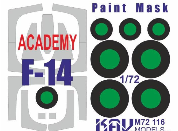 Маска окрасочная на F-14 (Academy)