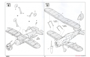 Сборная модель Истребитель Gloster Gladiator MK1