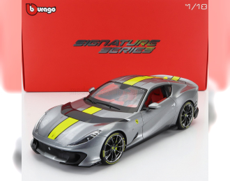 FERRARI 812 Competizione (2021), Grigio Coburn Yellow - Grey Met