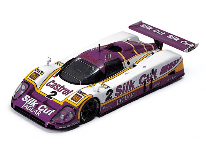 JAGUAR XJR9 `SILK CUT` 2 Winner Le Mans (Jan Lammers - DUMFRIES - A.Wallace) 1988, white / purple